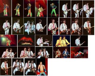 30 Rolling Stones Colour Concert Photos Knebworth 1976/79,  Wembley 1982