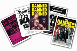 The Damned - Set Of 5 - A4 Poster Prints 1
