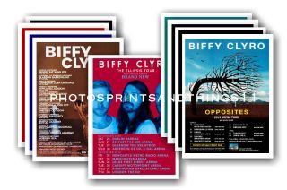 Biffy Clyro - 10 Promotional Posters Collectable Postcard Set 1