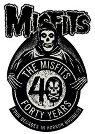 Misfits 40th Anniversary Woven Patch M067p Danzig Metallica