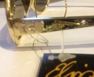 ELVIS PRESLEY TCB GOLD Sunglasses Keychain Christmas Ornament Kurt Adler 4
