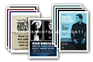 Brian Fallon - 10 Promotional Posters Collectable Postcard Set 1