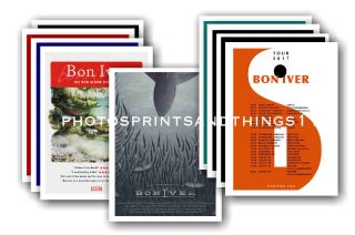 Bon Iver - 10 Promotional Posters Collectable Postcard Set 1