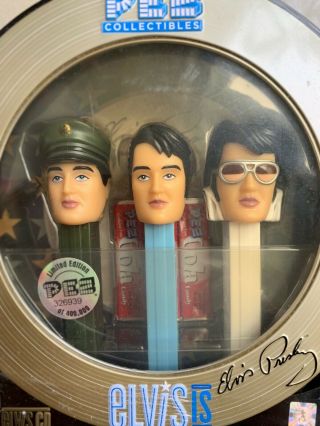 Elvis Presley Memorabilia Pez Collectable Tin Candy The King Las Vagas
