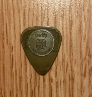 The Cult - Billy Duffy 2010 Tour Issued Gold Nylon Guitar Pick Herco Flex