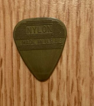 THE CULT - Billy Duffy 2010 Tour Issued Gold Nylon Guitar Pick Herco Flex 2