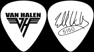 Eddie Van Halen Logo Signature Tour Guitar Pick Picks Ou812tour Set Of 4