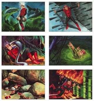 Captain Scarlet Art Postcard Set