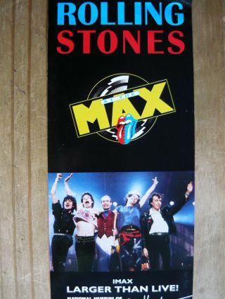 Rolling Stones - At The Max Promo Flyer/handbill