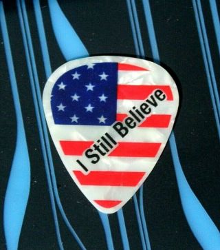 Ted Nugent // I Still Believe 2011 Tour Guitar Pick American Flag Usa Patriotism
