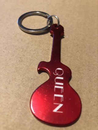 Queen Fanclub Only Official Convention Guitar Shaped Keyring