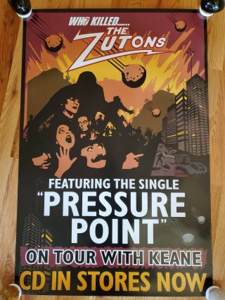 Who Killed.  The Zutons - 2004 Tour And Record Release Poster Promo Only