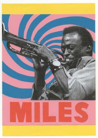 Miles Davis Poster.  Jazz.