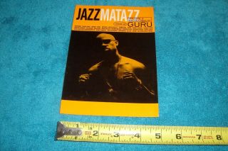 Guru Promo Sticker For Jazzmatazz Volume Ii The Reality Cd/12”lp/gang Starr