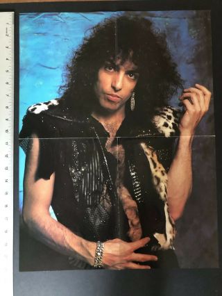 Kiss Paul Stanley 4 - Page Centerfold Poster 16x21”