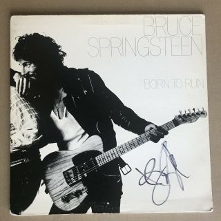 Bruce Springsteen Signed Born To Run 12’ Lp Vtg Vinyl Album Jsa Loa