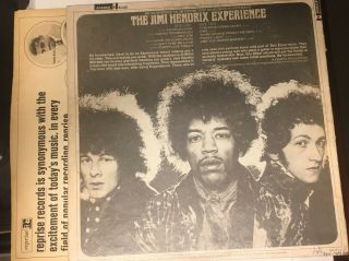 Jimi Hendrix autographed signed Record Cover 3
