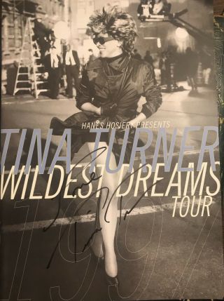 Tina Turner Signed Autographed Wildest Dreams 1997 Tour Book