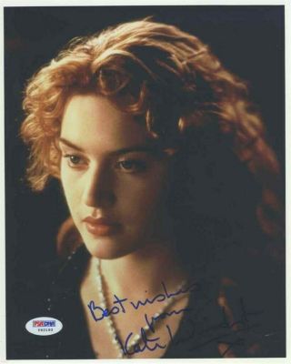 Kate Winslet Vintage Full Sig Autographed Signed 8x10 Photo Certified Psa/dna
