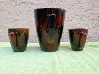 Rookwood Art Pottery Bruce Horsfall Standard Glaze Tankard and Mugs 1894 7