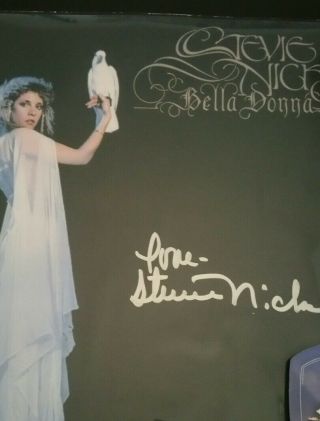 Fleetwood Mac Stevie Nicks signed autographed framed 8x11 photo,  VIP pass 3