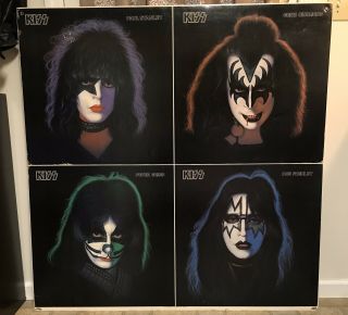 EXTREMELY RARE STORE ITEM 1978 KISS SOLO ALBUM BOARD 48”x48” SEEN IN MOVIE FOXES 11