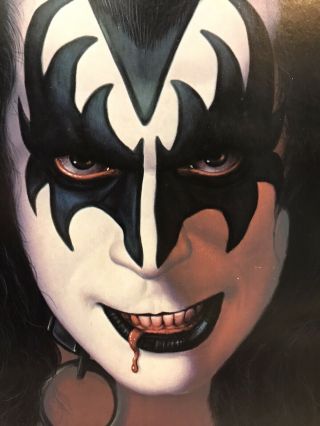 EXTREMELY RARE STORE ITEM 1978 KISS SOLO ALBUM BOARD 48”x48” SEEN IN MOVIE FOXES 3