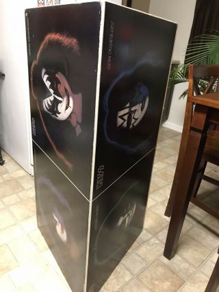 EXTREMELY RARE STORE ITEM 1978 KISS SOLO ALBUM BOARD 48”x48” SEEN IN MOVIE FOXES 6