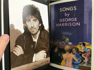 SONGS BY GEORGE HARRISON VOLUME 2 BOOK & SINGLE.  SIGNED BEATLES 4