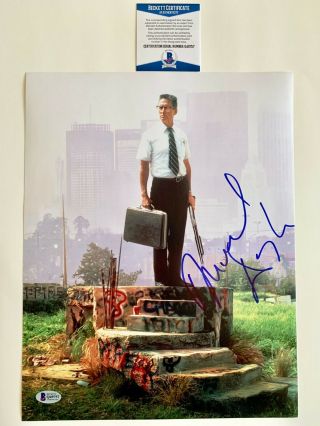 Michael Douglas Autographed Falling Down 11x14 Photo Signed With Beckett