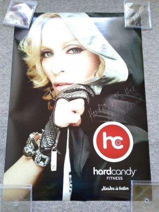 Madonna Hard Candy Fitness Unique Signed/autographed Promo Poster Rare Madame X