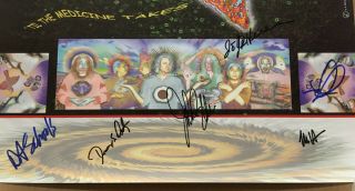 WIDESPREAD PANIC 1999 AUTOGRAPHED SIGNED ALL MEMBERS PROMO POSTER of Medicine CD 2