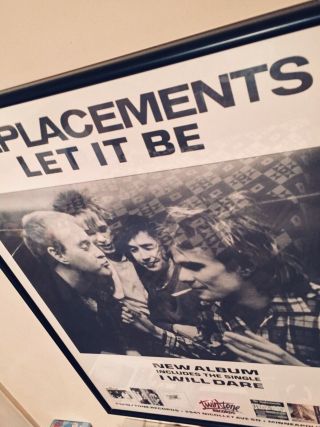 The REPLACEMENTS “LET IT BE” Promo Poster RARE TWIN TONE RECORDS 3