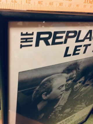 The REPLACEMENTS “LET IT BE” Promo Poster RARE TWIN TONE RECORDS 9