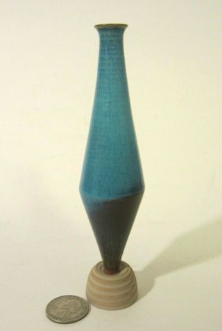 Rare Gustavsberg Wilhelm Kage Signed " Farsta " Sweden Studio Art Pottery 6 " Vase