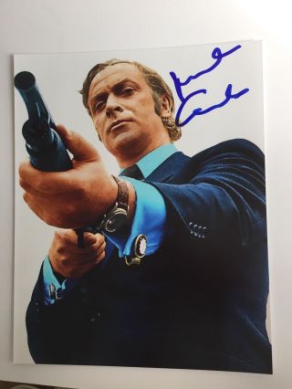 Michael Caine Signed Autograph Great 8x10 Photo