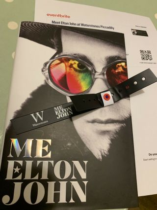ELTON JOHN SIGNED ME Book LONDON SIGNING Waterstones Exclusive 20.  11.  2019 8