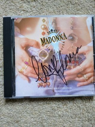 Madonna Like A Prayer Cd Signed/autographed Very Rare Real Promo Madame X Proof