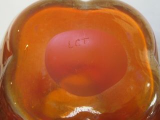 Antique LCT TIFFANY STUDIOS ART GLASS IRIDESCENT FAVRILE VASE SIGNED 7 1/2 