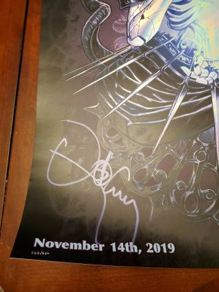Tool 2019 Tour Poster Autographed Signed Boston 137 of 650 2