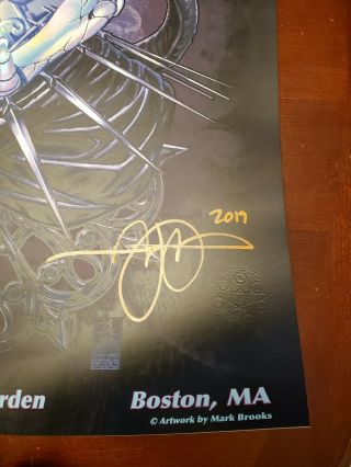 Tool 2019 Tour Poster Autographed Signed Boston 137 of 650 3