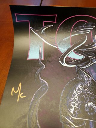 Tool 2019 Tour Poster Autographed Signed Boston 137 of 650 5