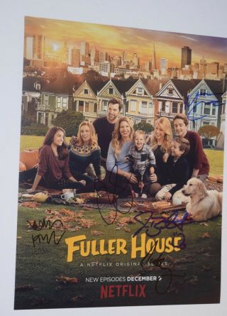 Fuller House Cast Signed Autographed 11x14 Photo Jodie Sweetin Weinger,  3