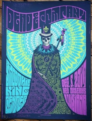 Official Limited Edition Dead And Company 2017 Orleans Poster S&n 257/550