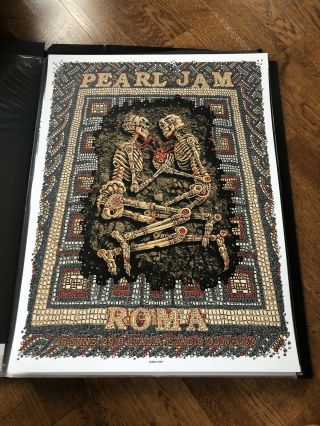 Pearl Jam Emek Rome Roma Italy Concert Poster Print Show Edition Vedder