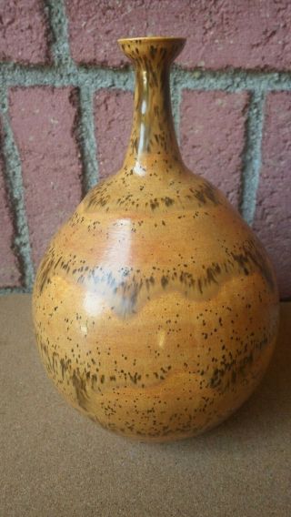 Large Vintage Polia & William Pillin Studio Art Pottery Mid Century Vase