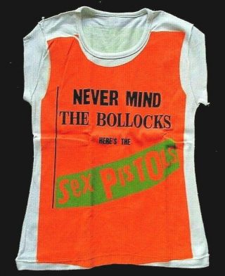Sex Pistols Never Mind The Bollocks.  T - Shirt,  Warner Bros.  Promo (1977)