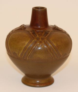 1911 Rookwood Carved Arts & Crafts Vase 1799 Shirayamadani & Wareham