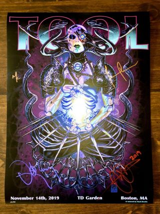 Tool Poster 2019 Boston Limited Edition Signed And Numbered Fast