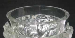 Rene Lalique Bacchus Frosted Crystal Glass Vase - 1938 10